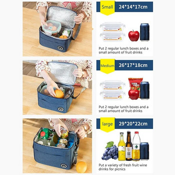 2023 Преносима чанта за обяд Термоизолирана кутия за обяд Tote Cooler Ръчна чанта Водоустойчива раница Bento Pouch Company Чанти за съхранение на храна