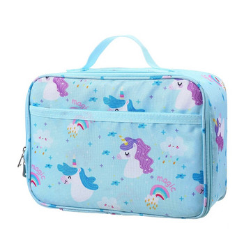 Unicorn Cartoon Lunch Bag μεγάλης χωρητικότητας Παιδική χαριτωμένη τσάντα Bento Φοιτητική τσάντα ταξιδιού για πικνίκ Τσάντες αναψυχής