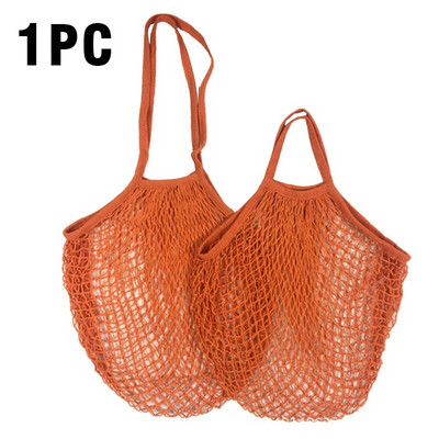 Var mazgāt kokvilnas sieta virvi organisko tote īss tote network soma Pārnēsājami atkārtoti pārtikas preču maisiņi augļu un dārzeņu maisiņi