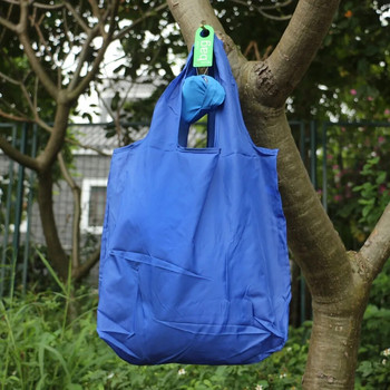Черна кръгла топка Еластична памучна пазарска чанта Сгъваема чанти за многократна употреба Преносими чанти за рамо Сгъваема торбичка Печат