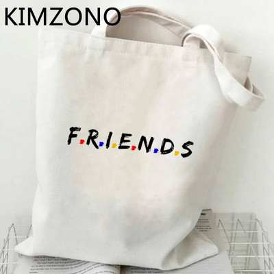 Friends Tv Show iepirkumu maisiņš pircējs otrreizējās pārstrādes maisiņš atkārtoti lietojams bolsa bolso iepirkumu maisiņš bolsa compra sacola sac tissu