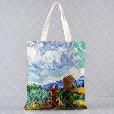 Le Petit Prince trükkimine Ostukott Naine lõuend Kandik Käsi vaba korduvkasutatav õlakott Suure mahutavusega kokkupandav käekott