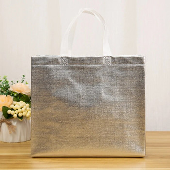 Fashion Shiny αναδιπλούμενη τσάντα αγορών Φιλική προς το περιβάλλον Tote αναδιπλούμενη θήκη επαναχρησιμοποιήσιμη τσάντα παντοπωλείου Τσάντες αγορών μεγάλης χωρητικότητας