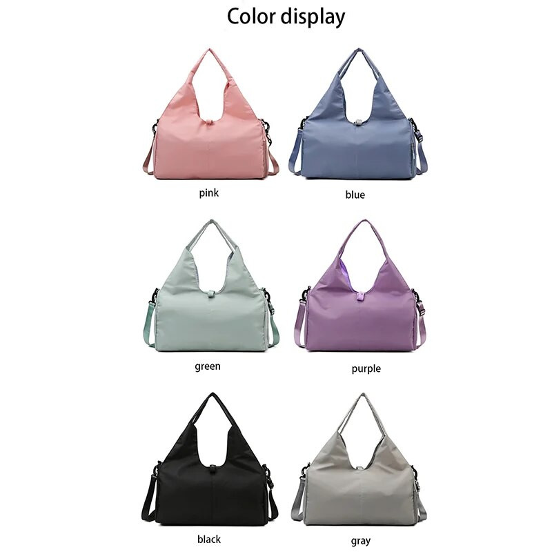 Lielas ietilpības unisex nelielo attālumu ceļojumu sporta un fitnesa soma Vienkārša vienkrāsaina jogas soma