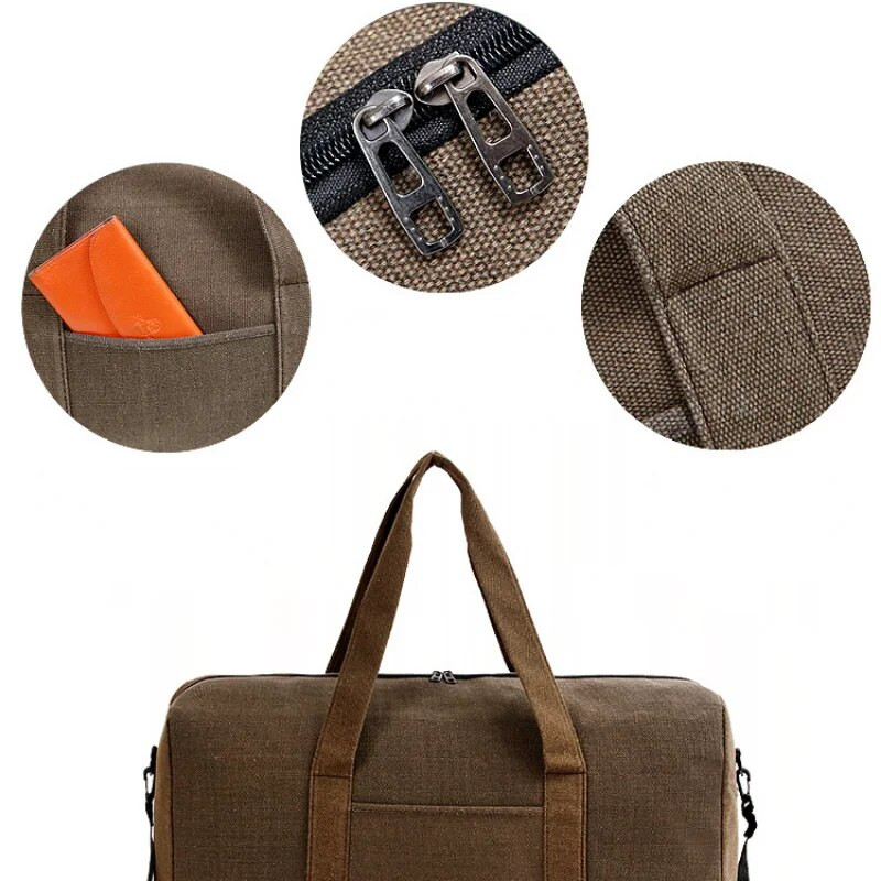 Rokas duffel somas plecu īsa attāluma audekls Sieviešu liela ietilpība Cross-body iepakojumi Vīriešu ceļojumu soma