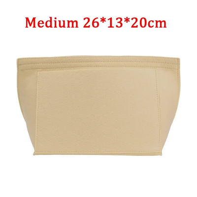 Organizator šminke Torba s umetkom od filca za žene Ručna torbica Putna torbica Unutarnja torbica Prijenosne kozmetičke torbe Odgovaraju torbama raznih marki