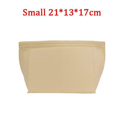 Organizator šminke Torba s umetkom od filca za žene Ručna torbica Putna torbica Unutarnja torbica Prijenosne kozmetičke torbe Odgovaraju torbama raznih marki