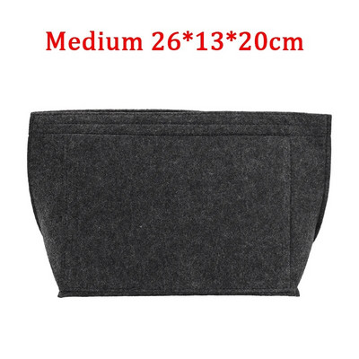 Organizator šminke Torba s umetkom od filca za žene Ručna torbica Putna torbica Unutarnja torbica Prijenosne kozmetičke torbe Odgovaraju torbama raznih marki