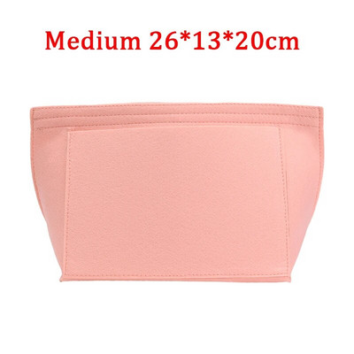 Organizator šminke Torba s umetkom od filca za žene Ručna torbica Putna torbica Unutarnja torbica Prijenosne kozmetičke torbe Odgovaraju torbama raznih marki