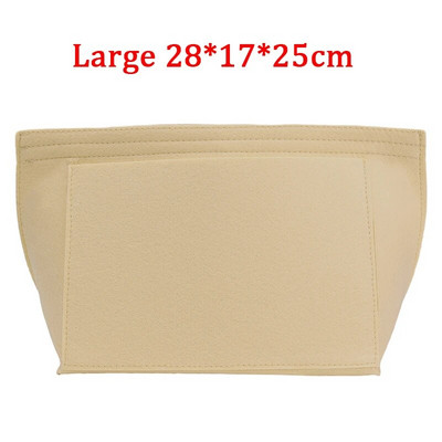 Organizator šminke Torba s umetkom od filca za žene Ručna torbica Putna torbica Unutarnja torbica Prijenosne kozmetičke torbe Odgovaraju torbama raznih marki