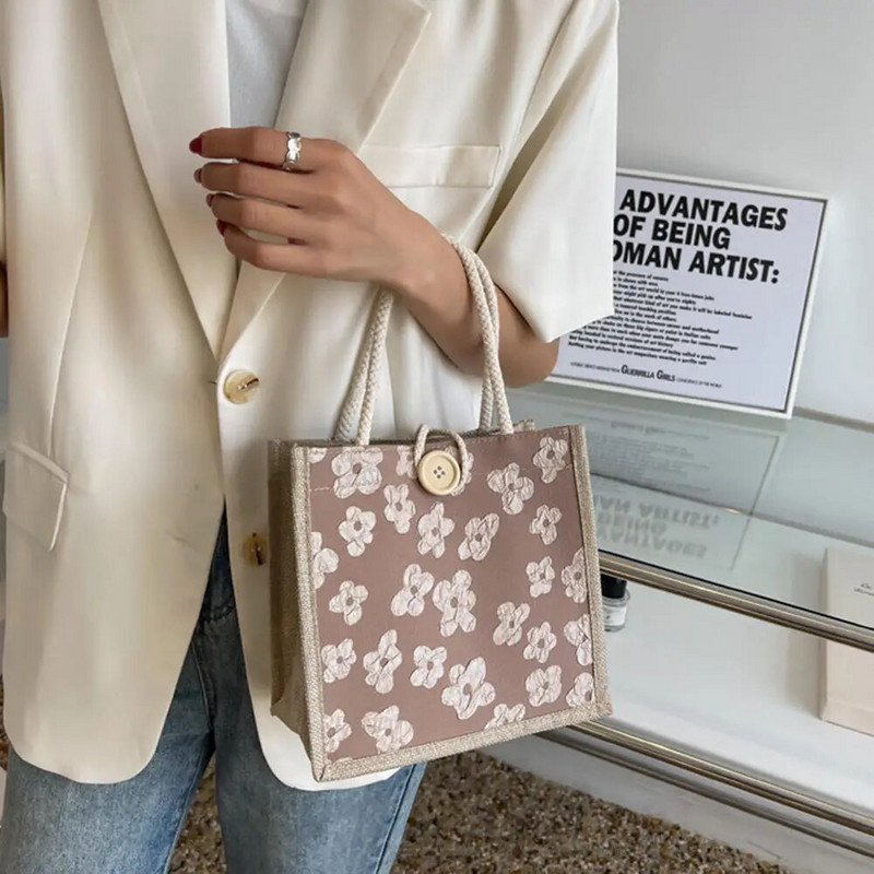 2023. gada lina somas, sieviešu rokassomiņa, pircēju soma Modes dizaineru soma, ērta, liela ietilpība ceļojumiem, pārtikas preču soma