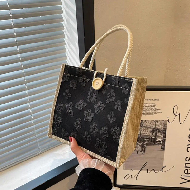 2023. gada lina somas, sieviešu rokassomiņa, pircēju soma Modes dizaineru soma, ērta, liela ietilpība ceļojumiem, pārtikas preču soma