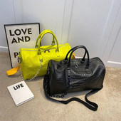 Uus saabumine, moodne PU-st reisikott naistele, suure mahutavusega jooga-duffle nädalavahetuse õlareisikotid Q334