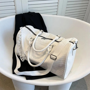 Νέα άφιξη Μοντέρνα PU Travel Tote Bag για γυναίκες με μεγάλη χωρητικότητα Yoga Duffle Weekend Shoulder Bags Q334