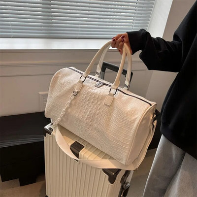 Uus saabumine, moodne PU-st reisikott naistele, suure mahutavusega jooga-duffle nädalavahetuse õlareisikotid Q334