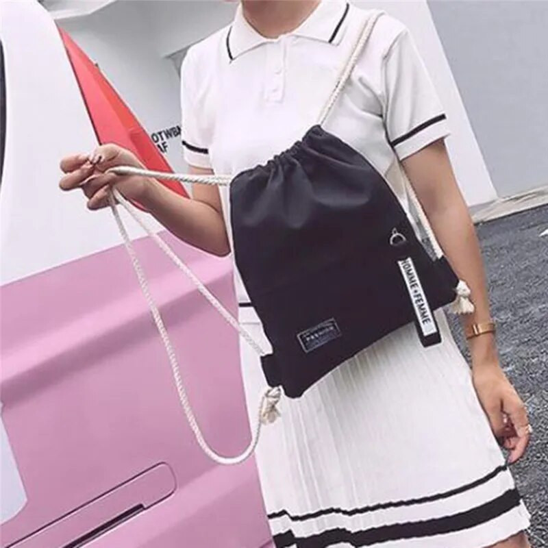 Audekla aukliņu mugursoma Modes skolas sporta zāles aukliņu soma Ikdienas aukliņu mugursoma skolas mugursoma pusaudžu vecuma sievietēm