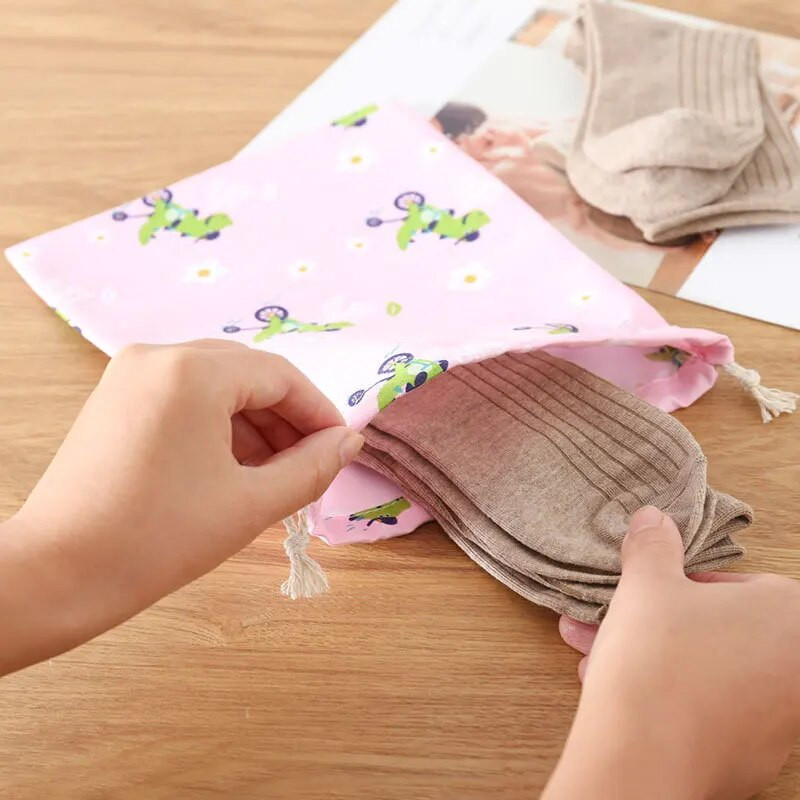 1 vnt Fresh Comestic Shopping Makiažo krepšelis Mielas raištelių laikymo krepšys Kelioniniai nešiojami drabužiai Liemenėlės organizatorius krepšys kojinės