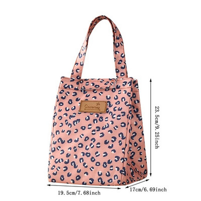 Modes pusdienu maisiņš, izolēts termiski jauki kaķis daudzkrāsains brokastu kastes maisiņi sievietēm portatīvie rokas iepakojumi piknika ceļojumu produkti