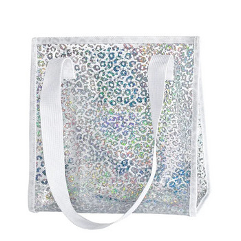 Clear Tote Bag Pvc Laser αδιάβροχες διαφανείς τσάντες γυναικεία μεγάλη τσάντα ώμου Shopper φορητή θήκη καλοκαιρινής παραλίας