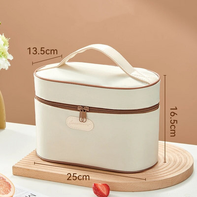 Στρογγυλή φορητή θερμική τσάντα για μεσημεριανό Φορητό πακέτο ψύξης πάγου Μόνωση για πικ-νικ Τσάντες αποθήκευσης τροφίμων Σχολικό δοχείο για δείπνο Bento