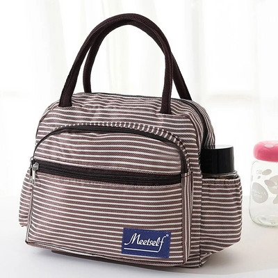 Sieviešu pusdienu soma Ziedu pusdienu kastīte Audekla soma ar rāvējslēdzēju biroja darbam Piknika pludmales soma ar daudzām kabatām