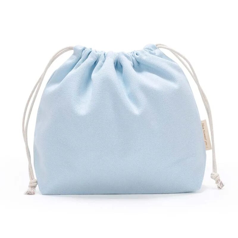 27 * 20 cm cieta aukliņu soma kabatas eko atkārtoti lietojamas audekla iepirkumu somas Sieviešu ceļojumu uzglabāšanas soma Kokvilnas maisiņš Juvelierizstrādājumu soma