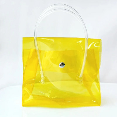 HoSwag üliläbipaistev PVC kandekott. Keskkonnasõbralikud veekindlad materjalid Kaasaskantavad kulumiskindlad läbipaistvad kinkekotid