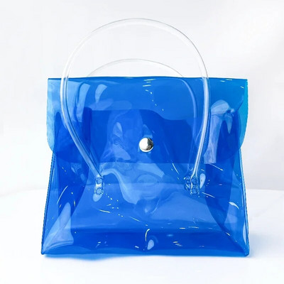 HoSwag üliläbipaistev PVC kandekott. Keskkonnasõbralikud veekindlad materjalid Kaasaskantavad kulumiskindlad läbipaistvad kinkekotid