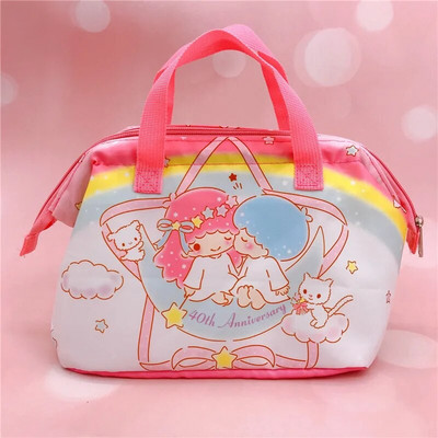Sanrio Cartoons paksendatud alumiiniumfooliumist lõunakarbikott 22x13x15cm Hello Kitty Melody käekott Anime kaasaskantavad poe isolatsioonikotid