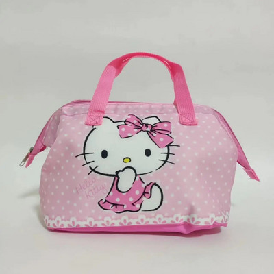 Sanrio Cartoons paksendatud alumiiniumfooliumist lõunakarbikott 22x13x15cm Hello Kitty Melody käekott Anime kaasaskantavad poe isolatsioonikotid