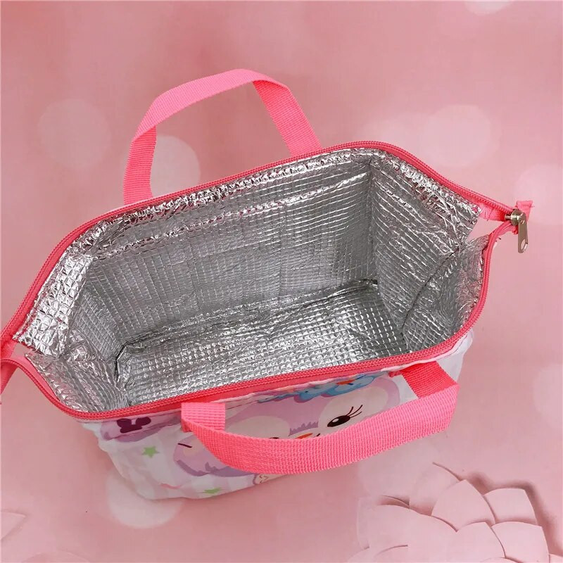 Sanrio Cartoons paksendatud alumiiniumfooliumist lõunakarbikott 22x13x15cm Hello Kitty Melody käekott Anime kaasaskantavad poe isolatsioonikotid