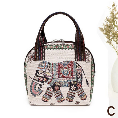 Austi somas sievietēm plecu soma Retro gadījuma rokassomas Etniskā stila savienošana Adīšana Lielas ietilpības rokas somas