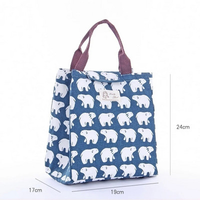 Karikatūras raksta soma dzesēšanas soma Bento piknika maisiņš pusdienu konteiners MAMA soma/zīmuļu kaste/somiņa