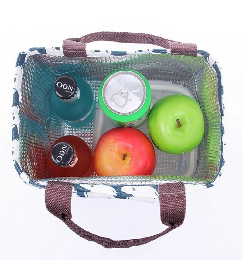 Karikatūras raksta soma dzesēšanas soma Bento piknika maisiņš pusdienu konteiners MAMA soma/zīmuļu kaste/somiņa