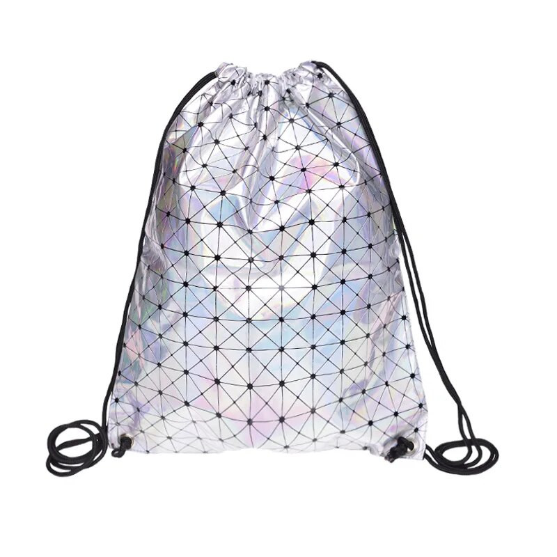 Ühevärviline PU-nahast mood naiste nööriga kotid reisi õlad seljakott Tüdrukule mündivõtme hunnik tasku kosmeetika kinkekott