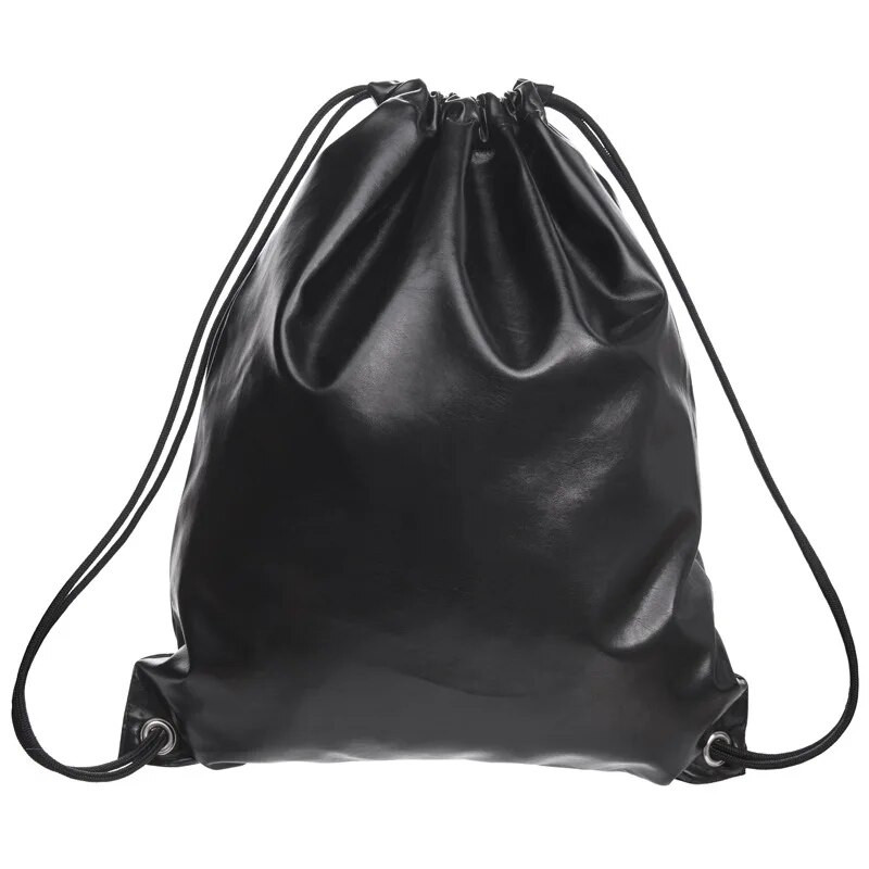 Ühevärviline PU-nahast mood naiste nööriga kotid reisi õlad seljakott Tüdrukule mündivõtme hunnik tasku kosmeetika kinkekott