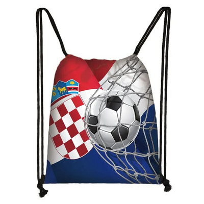 Δροσερή ποδοσφαιρική / ποδοσφαιρική εκτύπωση τσάντα με κορδόνια ανδρική τσάντα αποθήκευσης μόδας έφηβος Casual τσάντες πλάτης Τσάντες ταξιδιού Δώρο
