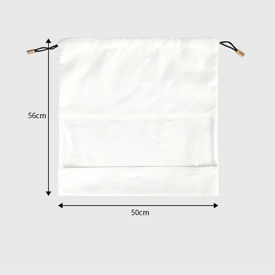 Rokassomu zamšādas putekļu pārklājuma auduma aukliņu somas ar PE plēvi, caurspīdīgu logu, sieviešu luksusa naudas maka aizsargs