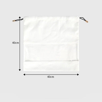 Rokassomu zamšādas putekļu pārklājuma auduma aukliņu somas ar PE plēvi, caurspīdīgu logu, sieviešu luksusa naudas maka aizsargs