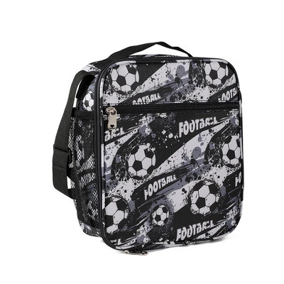 2023. gada jauna multfilma bērnu pusdienu soma studentiem, vertikāla Crossbody Bento bags, meitene brīvā dabā, viena pleca ledus soma