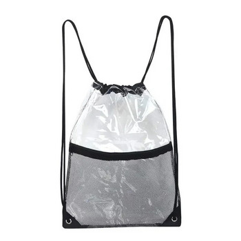 Τσάντες Clear Drawstring Portable PVC Αδιάβροχο σακίδιο Travel Gym Sport Beach String Τσάντα για άνδρες