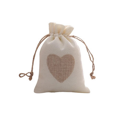 10Gb Sirds formas lina maza aukliņu soma Atkārtoti lietojama audekla rotaslietu uzglabāšanas maciņa Dāvanu iepakojuma maisiņi Ballīšu konfekšu maisiņi 10x14cm