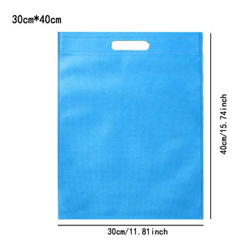 30*40/35*45 εκ. Μη υφασμένο ύφασμα επαναχρησιμοποιήσιμη πτυσσόμενη περιβαλλοντική τσάντα μεγάλης χωρητικότητας Τετράγωνη τσάντα ώμου