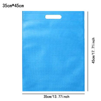 30*40/35*45 см нетъкан текстил за многократна употреба Пазаруване Сгъваема екологична чанта Голям капацитет Квадратна чанти през рамо Чанти