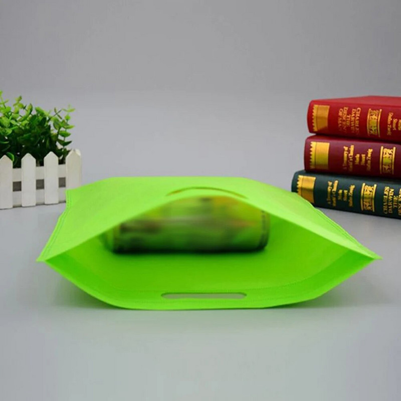 30 * 40 / 35 * 45 cm neaustinio audinio daugkartinio naudojimo pirkinių sulankstomas ekologiškas krepšys didelės talpos kvadratinės rankinės ant pečių