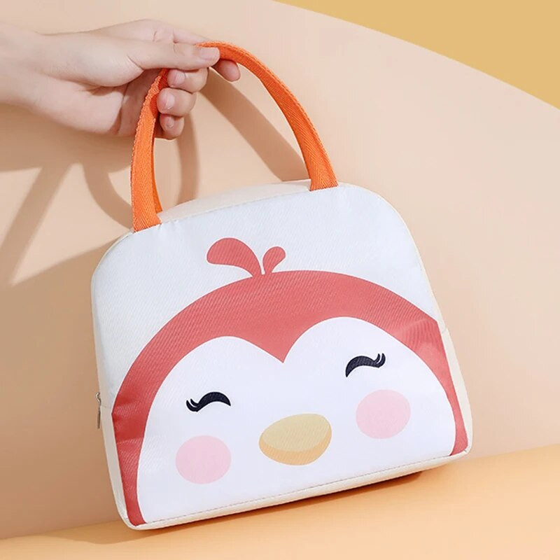 Jauka multfilmu apdruka Bērnu pusdienu soma siltumizolācija bērniem pusdienu kaste uzglabāšanas somas Pārnēsājama studentu skola Bento soma Jauna