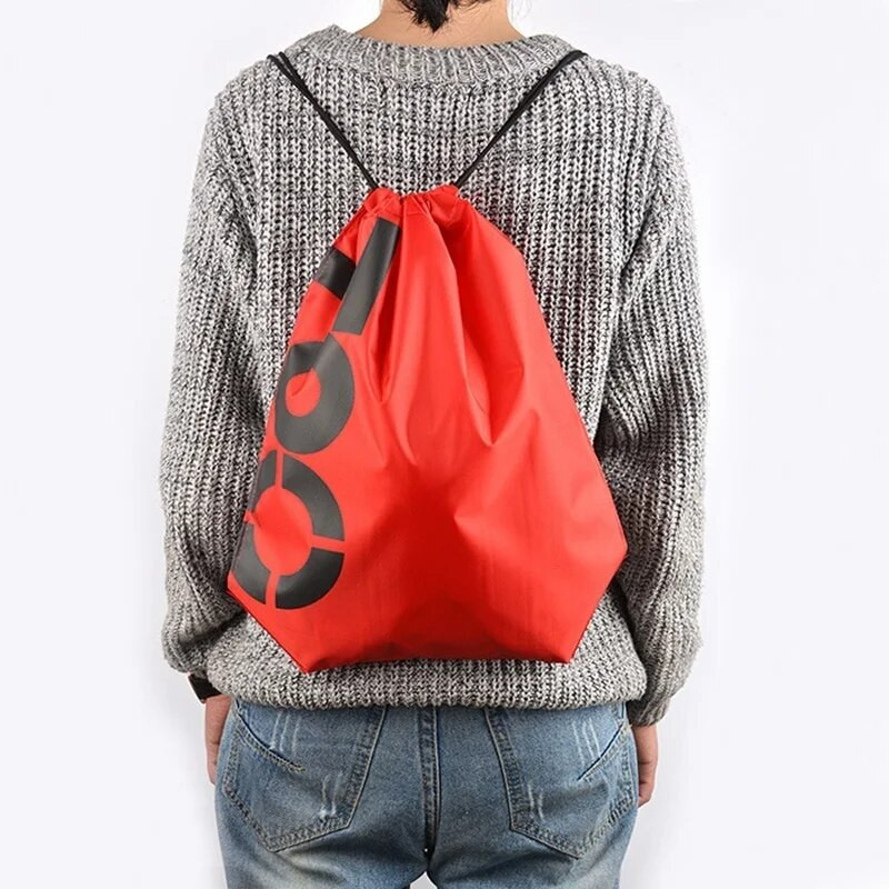 12 krāsu āra divslāņu savilkšanas auklas sporta zāle ūdensnecaurlaidīgas mugursomas Peldēšana sporta pludmales soma Ceļojumu pārnēsājamas salokāmas uzglabāšanas somas