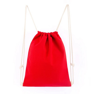 Krāsu mugursoma mugursomas soma 13,4x15,4 collu kokvilnas aukliņu mugursoma Vingrošanas maisi Kanvas sporta soma vīriešiem sievietēm