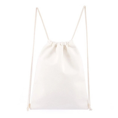 Krāsu mugursoma mugursomas soma 13,4x15,4 collu kokvilnas aukliņu mugursoma Vingrošanas maisi Kanvas sporta soma vīriešiem sievietēm