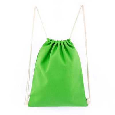 Krāsu mugursoma mugursomas soma 13,4x15,4 collu kokvilnas aukliņu mugursoma Vingrošanas maisi Kanvas sporta soma vīriešiem sievietēm